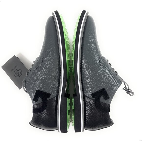 G/FORE Mens Gallivanter Pebble Leather Two Tone Charcoal Golf Shoes Sz 9.5 NWOB - Picture 6 of 14